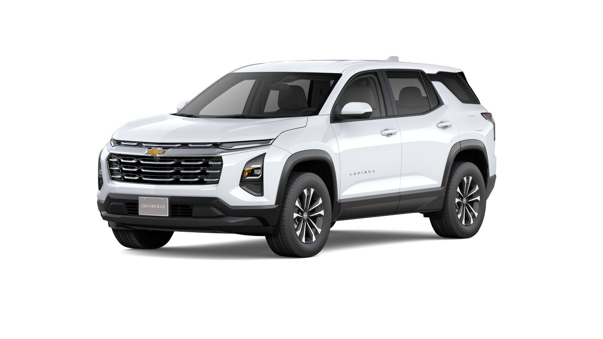 2026 Chevrolet Equinox LT in Summit White — front three-quarter view